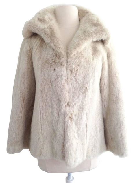 gucci mink coat white